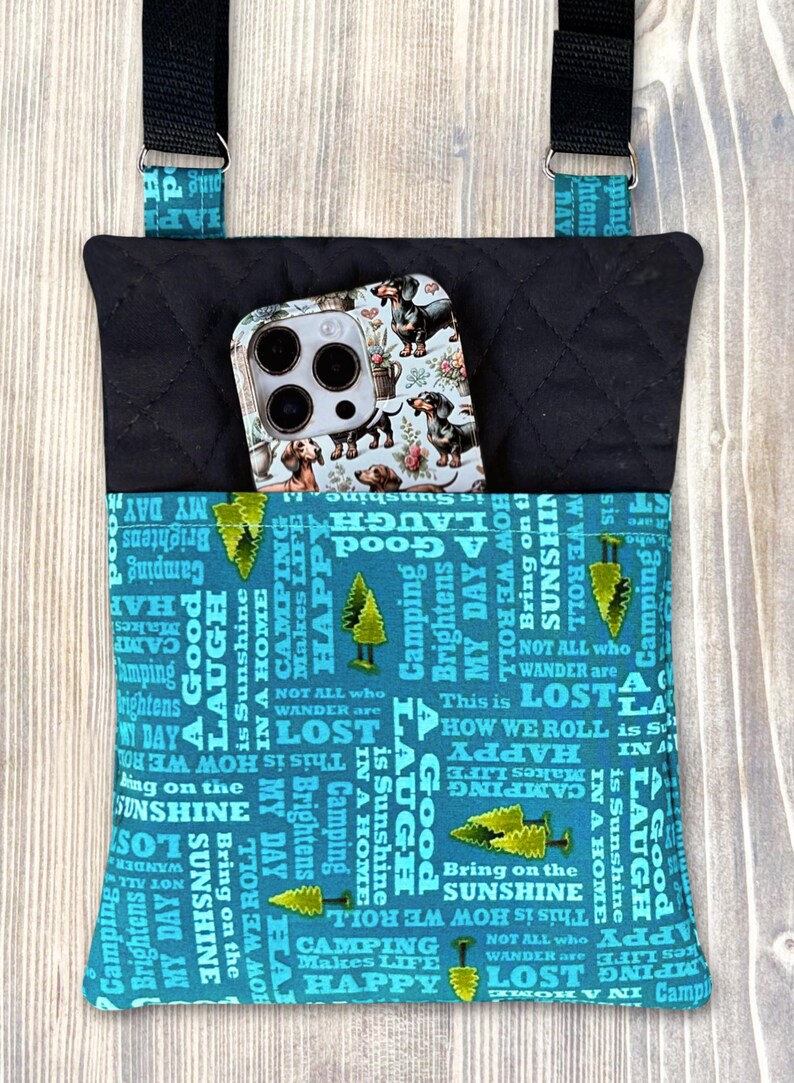Crossbody Hiking Bag with Adjustable Strap - more patterns available image 15