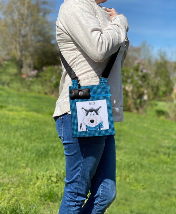 Dog Walking Bag, Husky Crossbody Bag, Kuvasz Dog Crossbody Bag