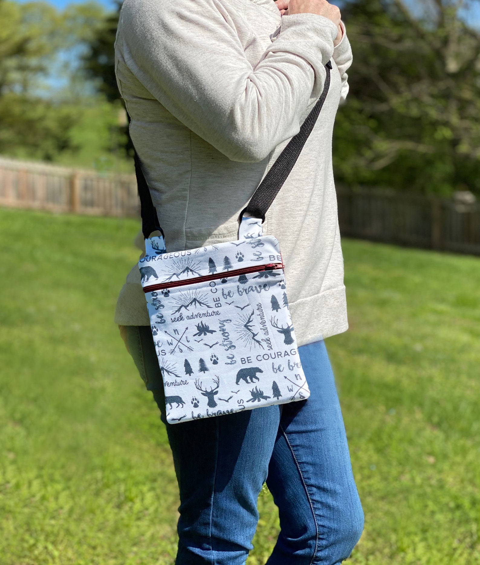 Hiking Crossbody Bag with Adjustable Strap Lightweight Hiking Etsy