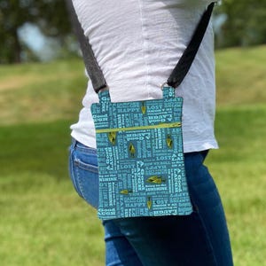Crossbody Hiking Bag with Adjustable Strap - more patterns available image 3