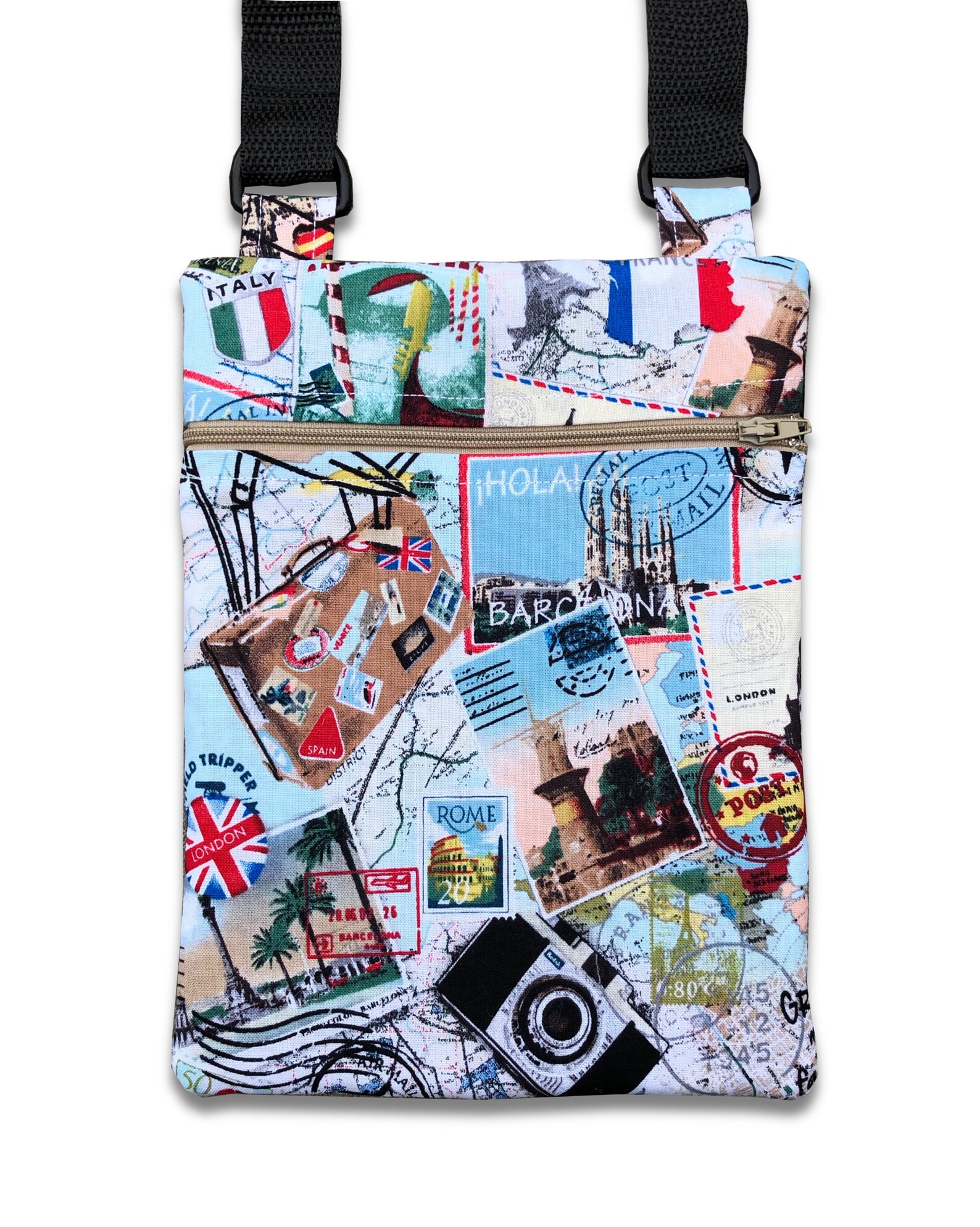 Travel Crossbody Bag with Adjustable Strap Passport Holder Etsy