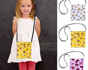 Handmade Kid's Crossbody Bag: Ladybug or Bumble Bee Purse