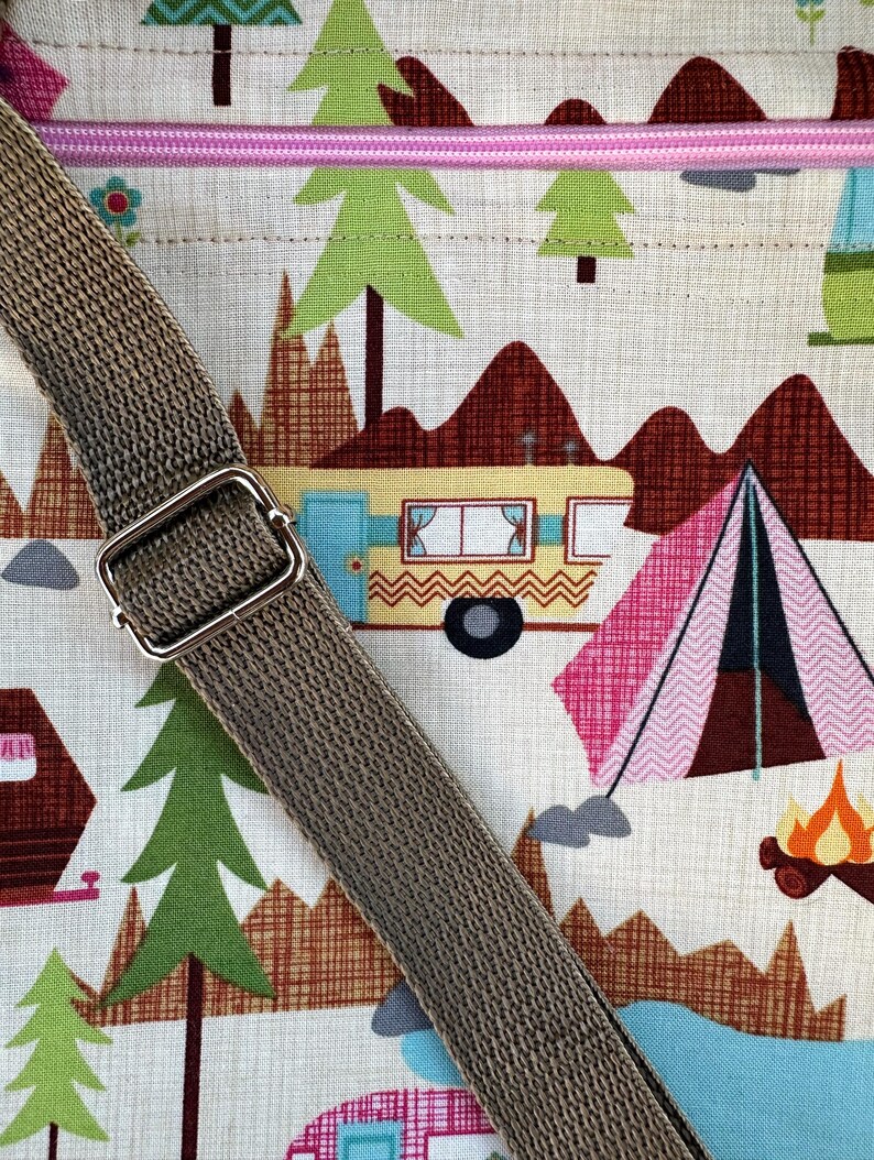 Crossbody Hiking Bag with Adjustable Strap - more patterns available image 13