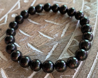 Shungite Healing Crystal Bead Bracelet