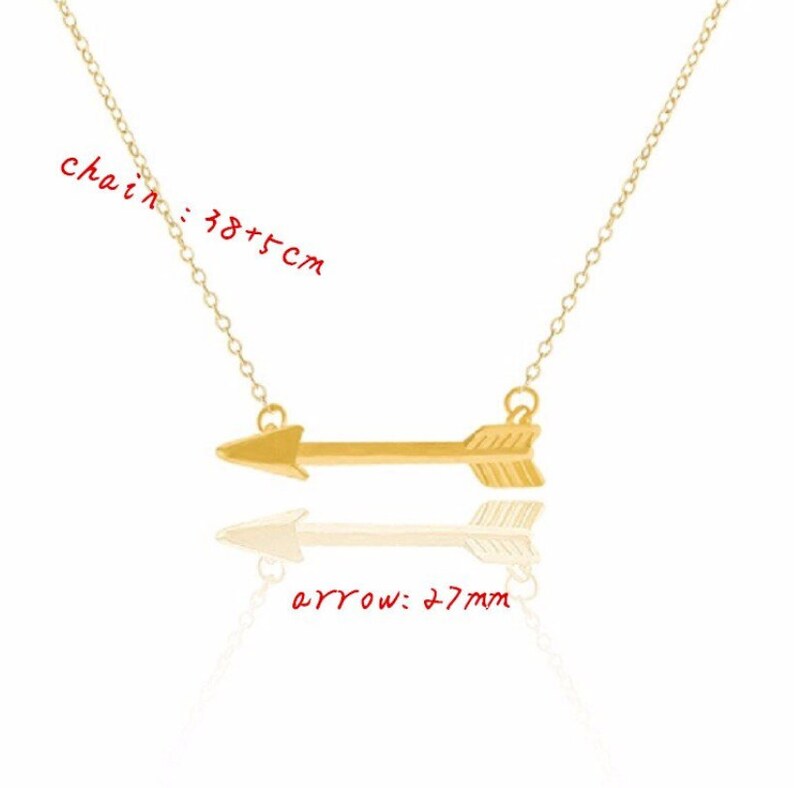 Arrow Pendant hypoallergenic non-tarnish stainless steel silver arrow charm minimalist dainty layering charm necklace Arrow Necklace
