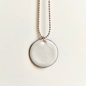 white enamel chain 925 silver ball chain
