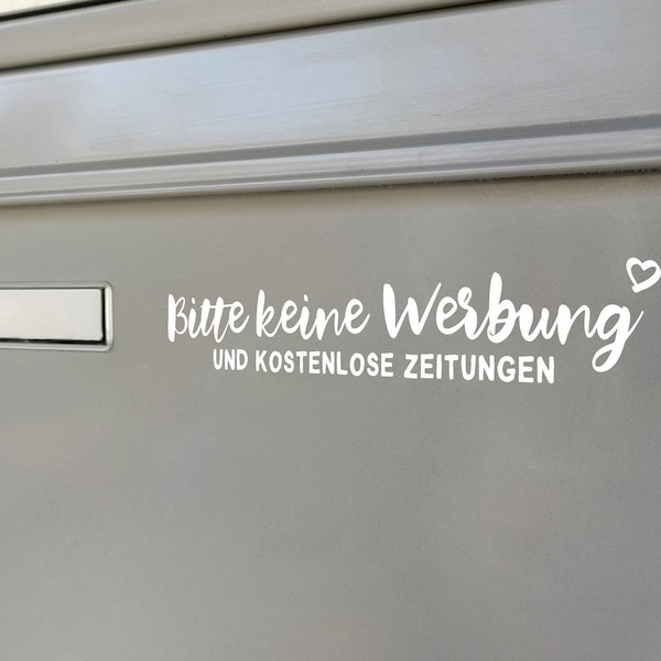 Bitte keine Werbung und Zeitung Sticker