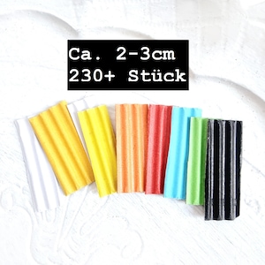 Ciondolo con bouquet pasquale, oltre 230 bastoncini fustellati in cartone ondulato, ghirlanda con materiale per scrapbooking, diario di scarto, mix arcobaleno colorato fai da te