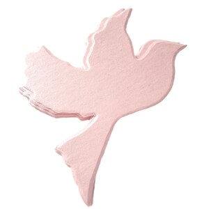 Parelmoer glans stansen duiven bruiloft verloving geliefden pastel roze glinsterende romantiek ephemera karton kaarten maken scrapbooking
