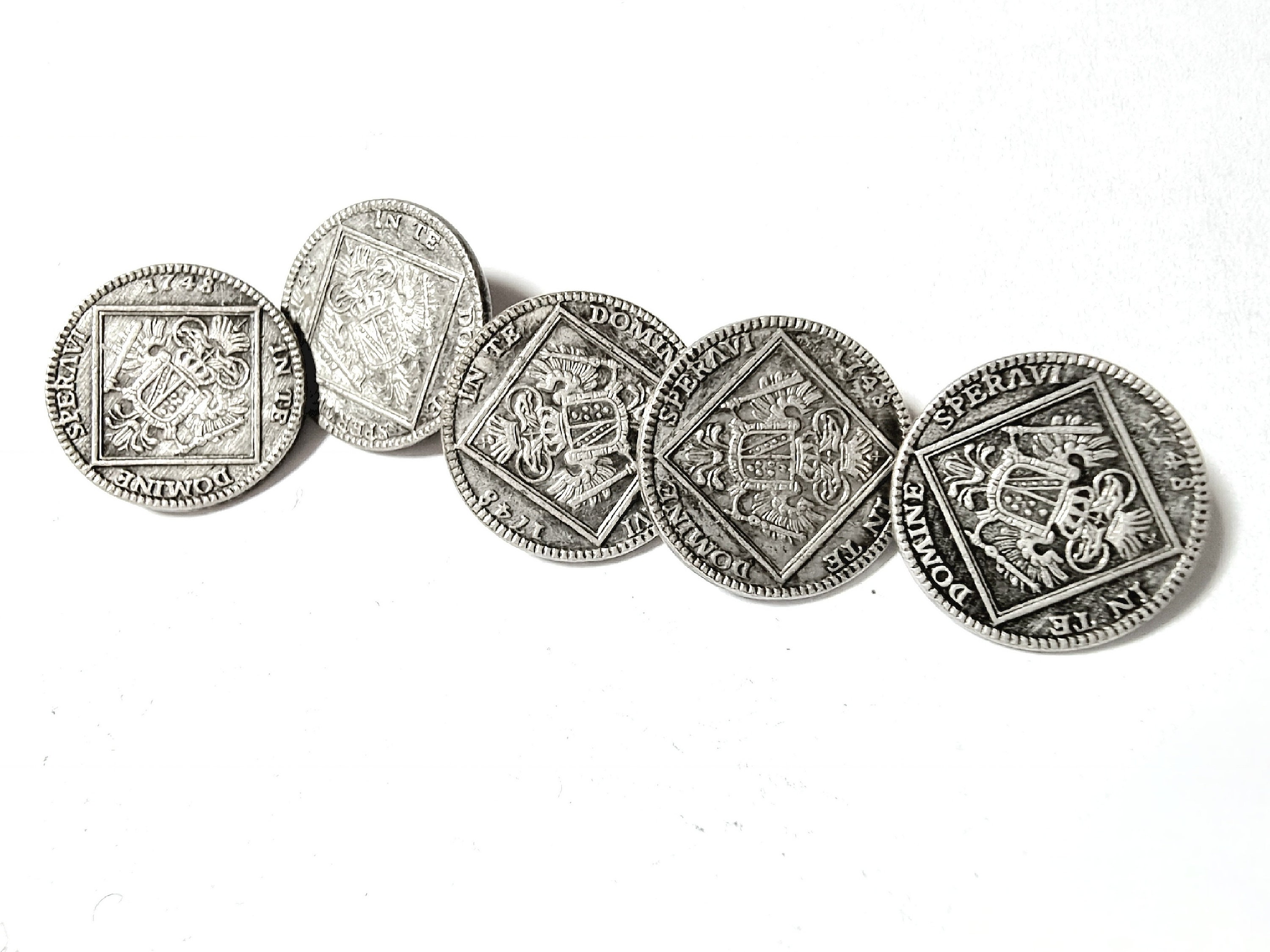 Botón De Metal De Color Bronce Vintage, Botón De Shank De Aleación