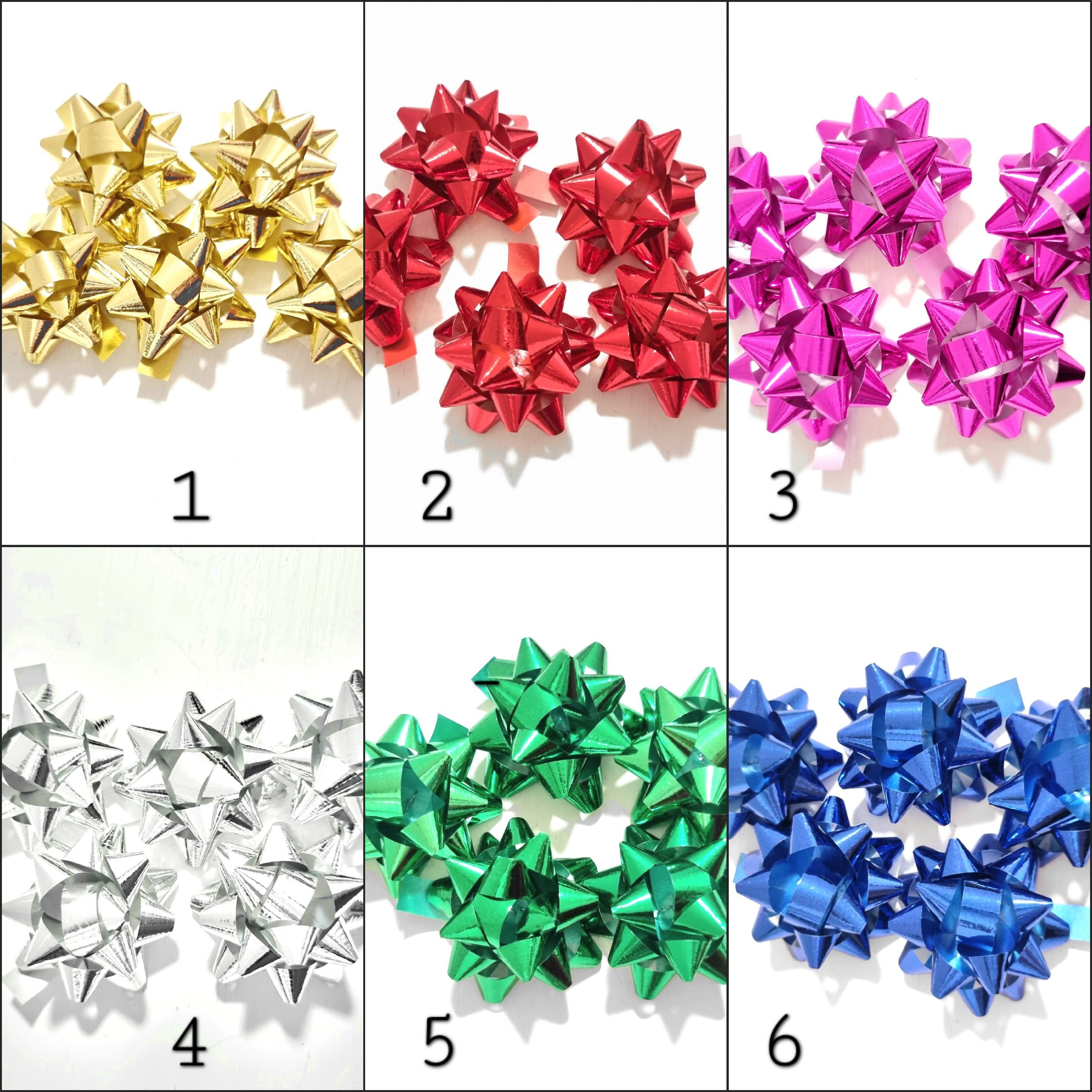 Mini fiocchi per artigianato, 100 pezzi, 2,5 cm, rosa e bianco, piccoli fiocchi di raso per fai da te, cucito, confezioni regalo, matrimoni