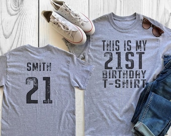 C'est ma chemise pour 21 ans | Chemise 21 ans | Chemise 21e anniversaire | Chemise d'anniversaire personnalisée | Chemise d'anniversaire pour lui
