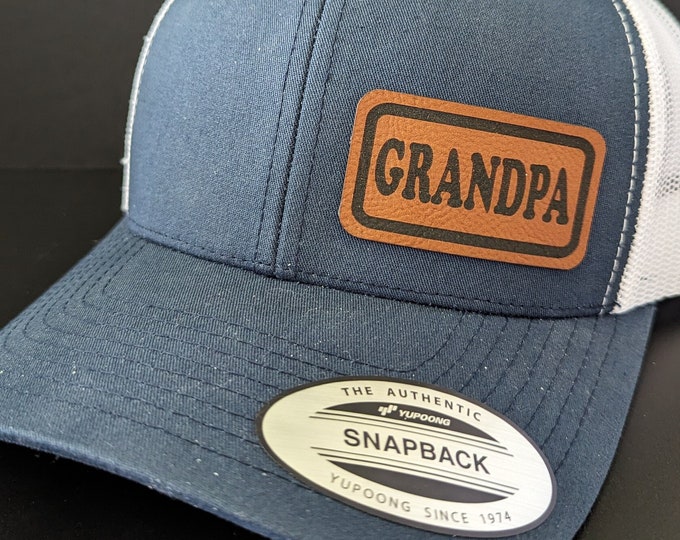 Grandpa Hat, Grandpa Cap, Grandpa Birthday Gifts, Personalized Gifts Grandpa, Best Grandpa Gift Ideas, Grandpa Patch Snapback Trucker Hat