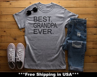 Best Grandpa Ever Funny Tshirt, Gift, Funny Mens, Funny Womens shirt, Best Ever, Best, Ever, Super soft, shirt, T-Shirt, Sublimation.