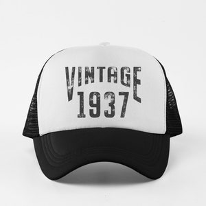 Vintage 1937 Hat | 85th Birthday Hat | Gift for him | Gift for her | Celebration Gift | Sublimation | Vintage Hat | Trucker Hat