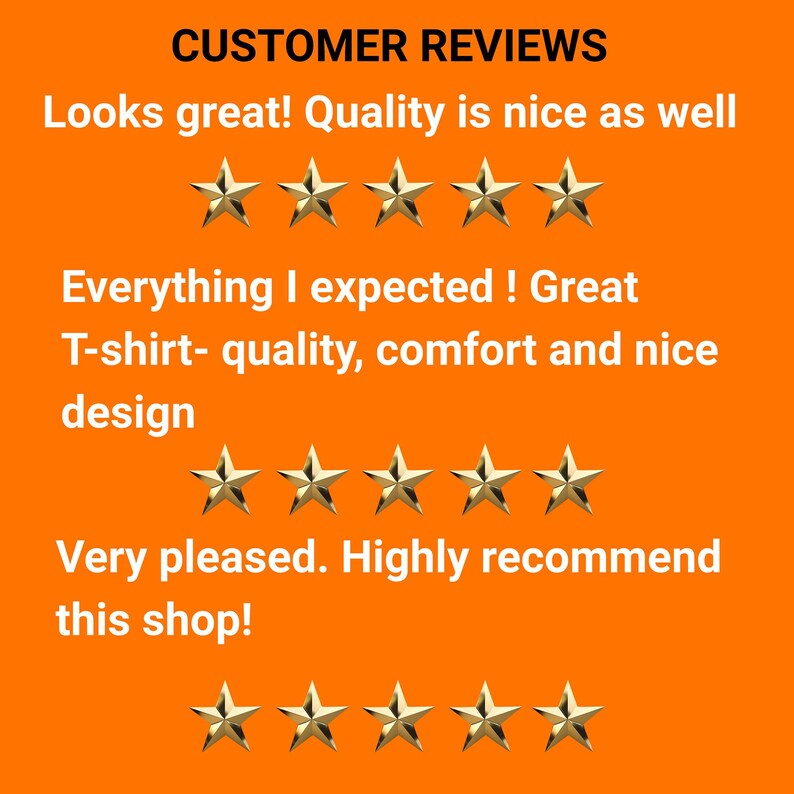 a picture of five stars on an orange background