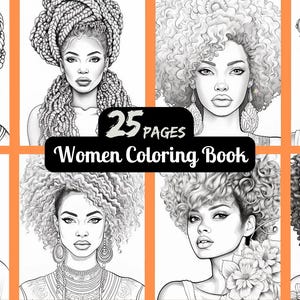 Women Coloring Book: Stress Relief, Artistic Pages (Adult Coloring)