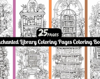 Enchanted Library Coloring Book: Fairy Tale Intricate Designs (Adult Coloring)