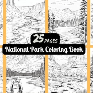 Nationalpark Malbuch: Malbuch für Erwachsene: Natur & Reisen Designs