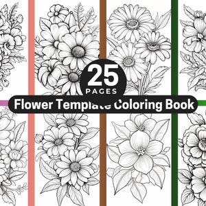 Libro da colorare di fiori, illustrazioni botaniche per adulti, regalo di rilassamento consapevole, sollievo dallo stress artistico