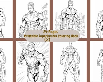 Superheroes Coloring Book for Adults: Comic Heroes Coloring Pages