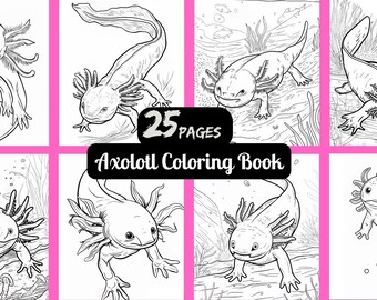 Axolotl Coloring Book: Unique Designs for Animal Lovers (Adult Coloring)