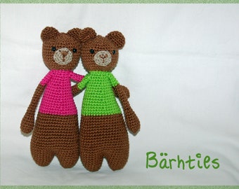 Crochet Guide Bärthie-a bear with sweater