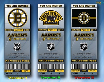 Printable Boston Bruins Ticket Etsy Printable Boston Bruins Ticket Etsy