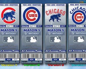 cubs ticket etsy