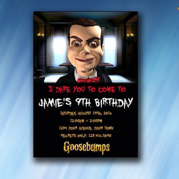 Goosebumps Invitation, Goosebumps Birthday Invite, Digital Item, Printable, Invitations, Party Invites