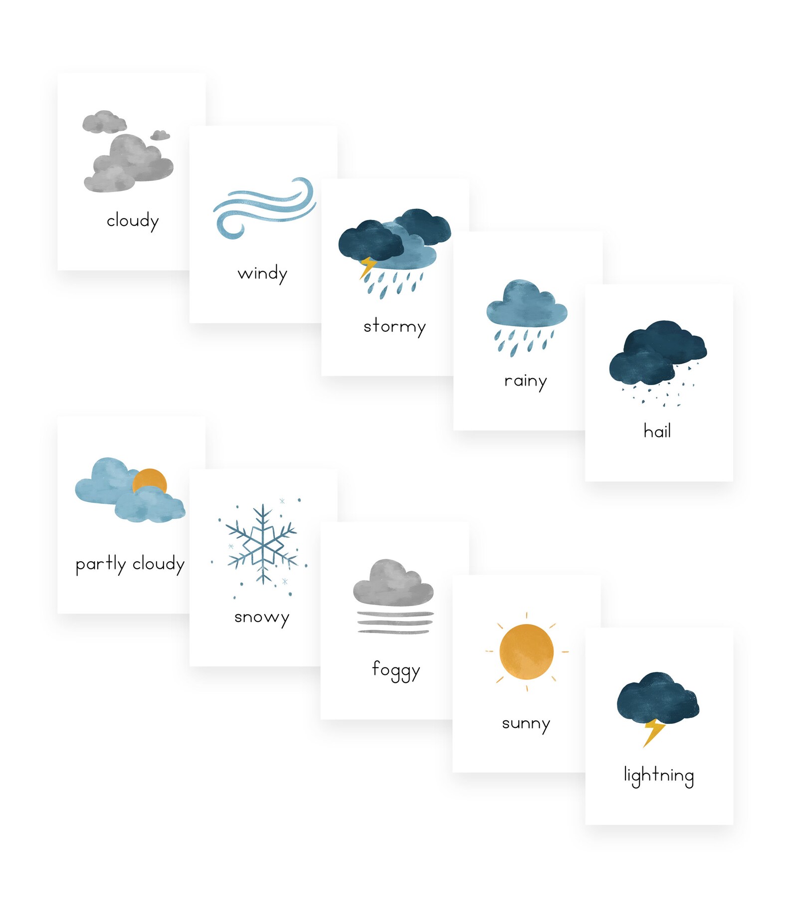 Mini Daily Routine Banner Digital Download - Weather Banner - Day of ...