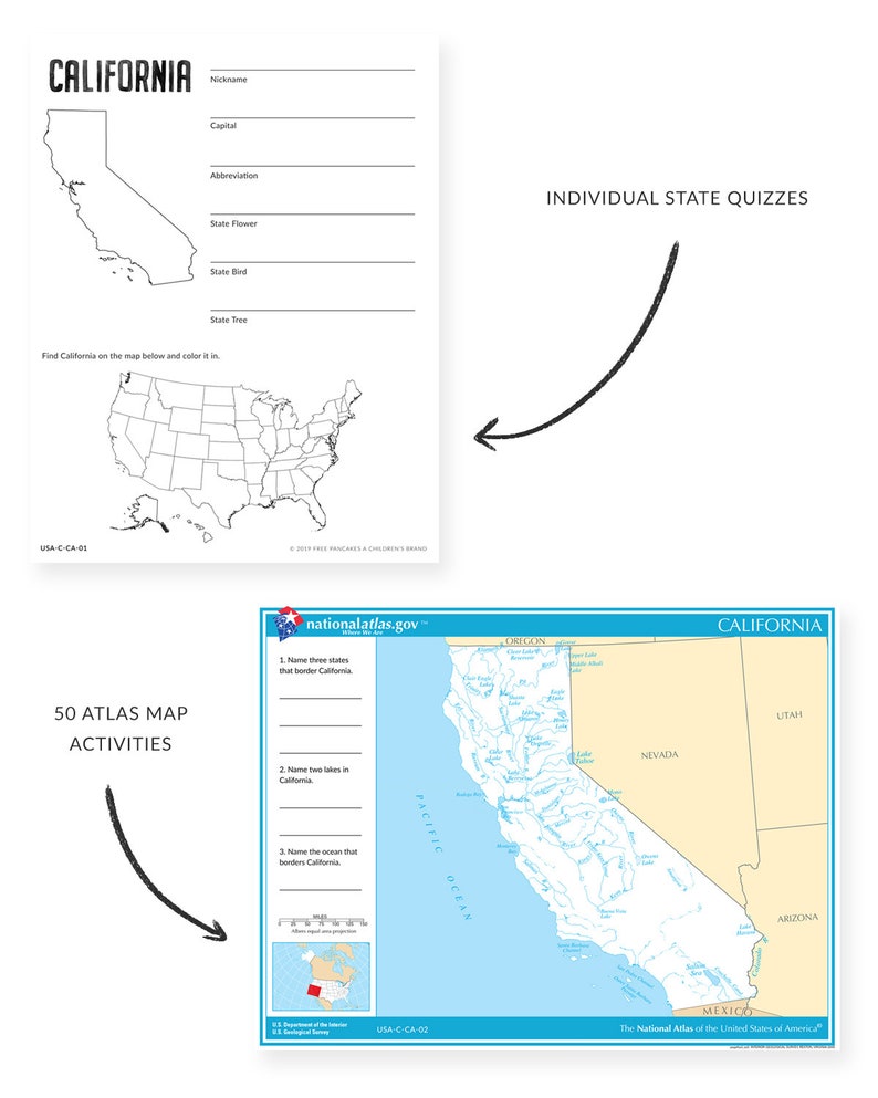 United states geography homeschool curriculum preschool etsy