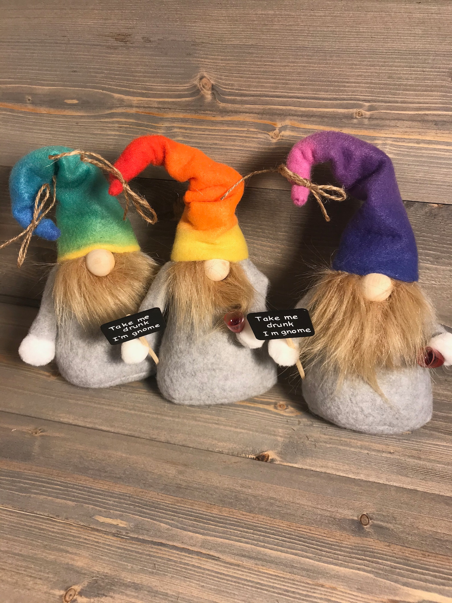 Wine Drinking Gnome Decoration Etsy