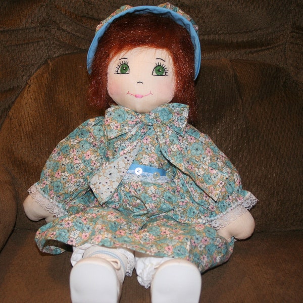 Homemade Plush Baby Doll Holly Hobby style