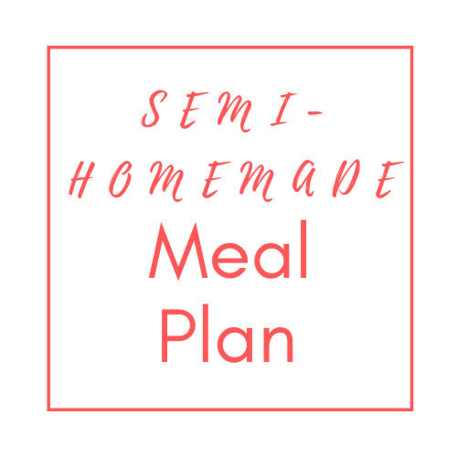 Rotating Semi-homemade Meal Plans- 4 Weeks of Menus and Grocery Lists ...