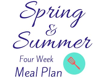4 Week Rotating Meal Plan - Etsy