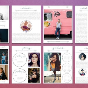 Welcome Magazine Template | Welcome Guide Template | Photography Magazine |  Pricing Magazine Template | Client Welcome Guide Template