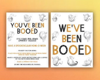 You've Been Booed | You've Been Booed Sign | We've Been Booed | We've Been Booed Sign | Halloween Sign | Booed Sign | Halloween Printable