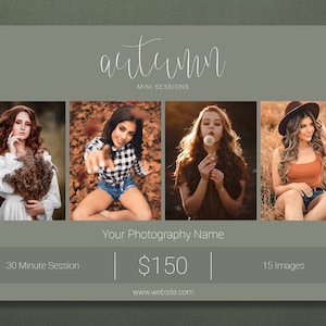 Fall Template | Autumn Template | Fall Minis | Fall Sessions | Fall Session Template | Autumn Session Template | Fall Marketing Template