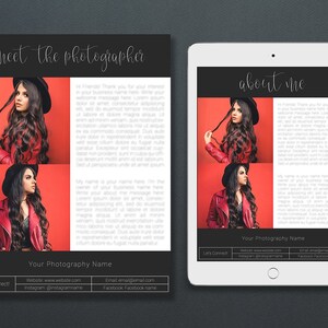 About Me Page Template | About Me Template | About Me Page | Meet The Photographer Template | Website About Me Page | Meet The Photographer