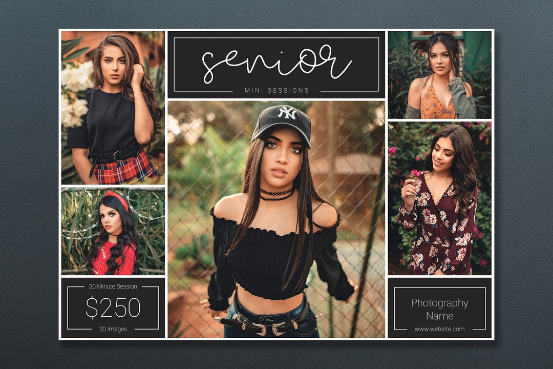 Senior Template | Senior Mini Session Template | Senior Marketing ...