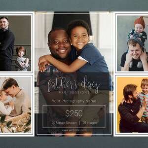 Father&#39;s Day Template | Father&#39;s Day Session Template | Father&#39;s Day Sessions | Daddy And Me Template | Daddy And Me Sessions  | Daddy Minis