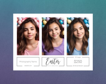 Easter Photoshop Template | Easter Mini Session Template | Easter Template | Photography Template | Easter Minis | Easter Minis Template