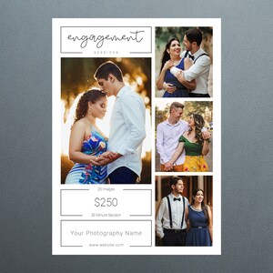 Photoshop Template | Engagement Mini Session Template | Photo Template | Engagement Template | Engagement Sessions | Engagement Mini Session