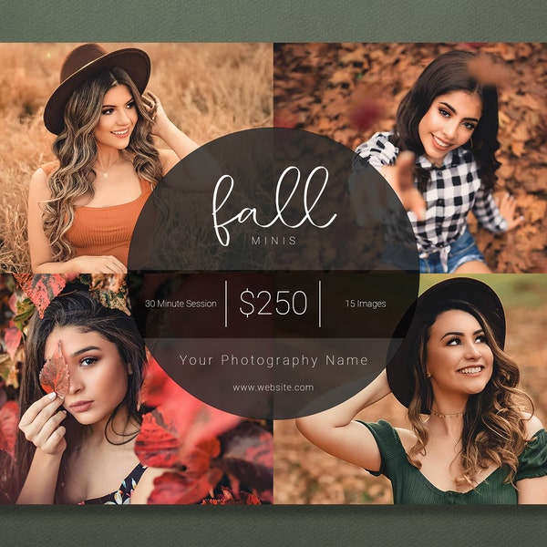 Fall Template | Autumn Template | Fall Minis | Fall Sessions | Fall Session Template | Autumn Session Template | Fall Marketing Template