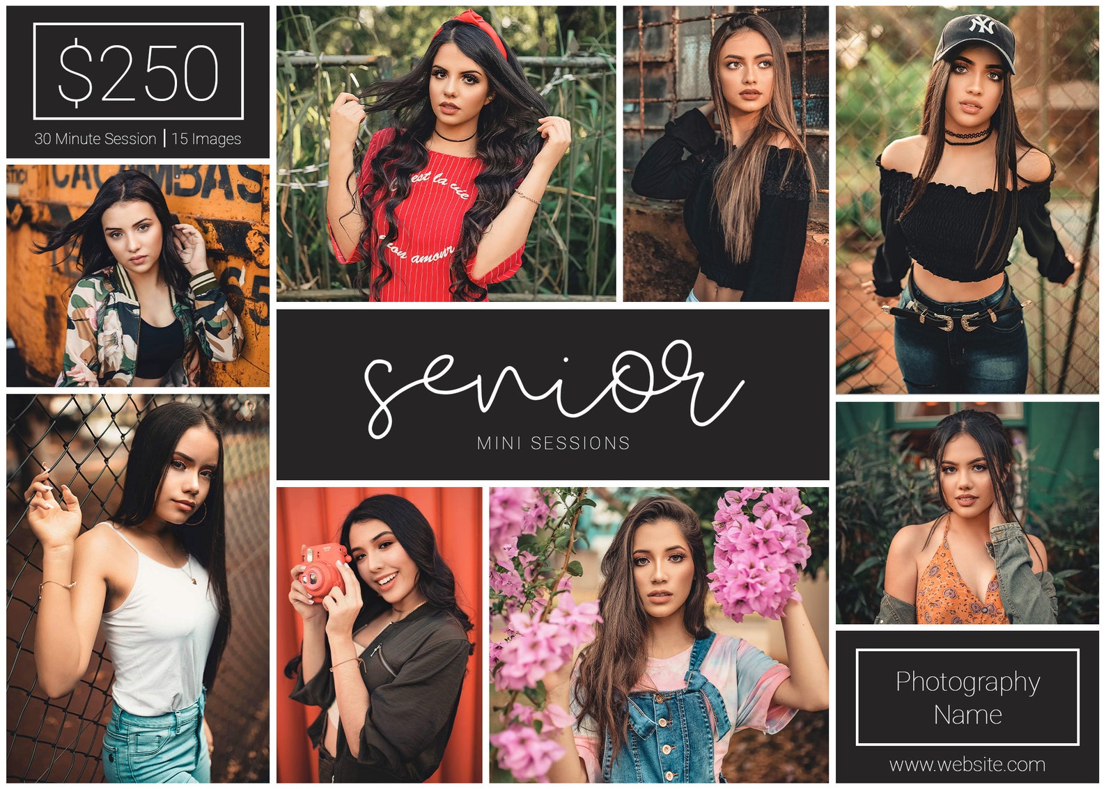 Senior Template | Senior Mini Session Template | Senior Marketing ...