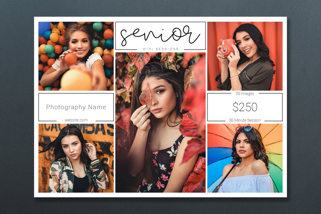 Photoshop Template | Senior Template | Senior Mini Session Template ...