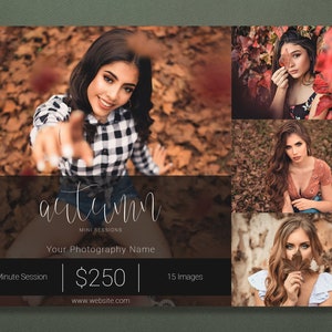 Fall Template | Autumn Template | Fall Minis | Fall Sessions | Fall Session Template | Autumn Session Template | Fall Marketing Template