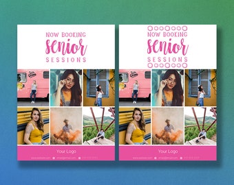 Photoshop Template | Senior Session Template | Senior Template | Photography Template | Session Template | Marketing Template | Senior