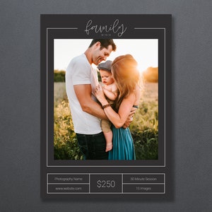Family Template | Family Mini Session Template | Photography Template | Family Minis | Family Sessions | Family Session Marketing | Template